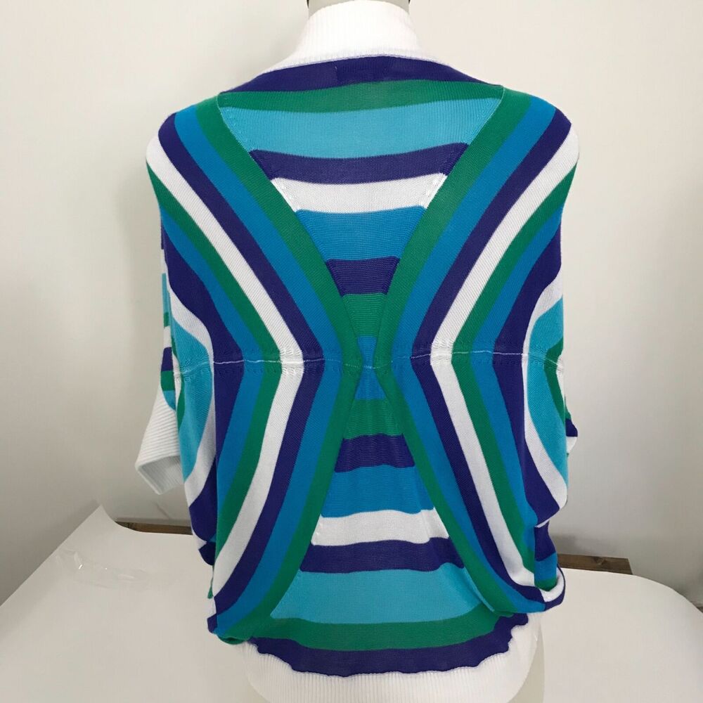 Cache Knit Cardigan Open Front Size Xs Y2k - image 8